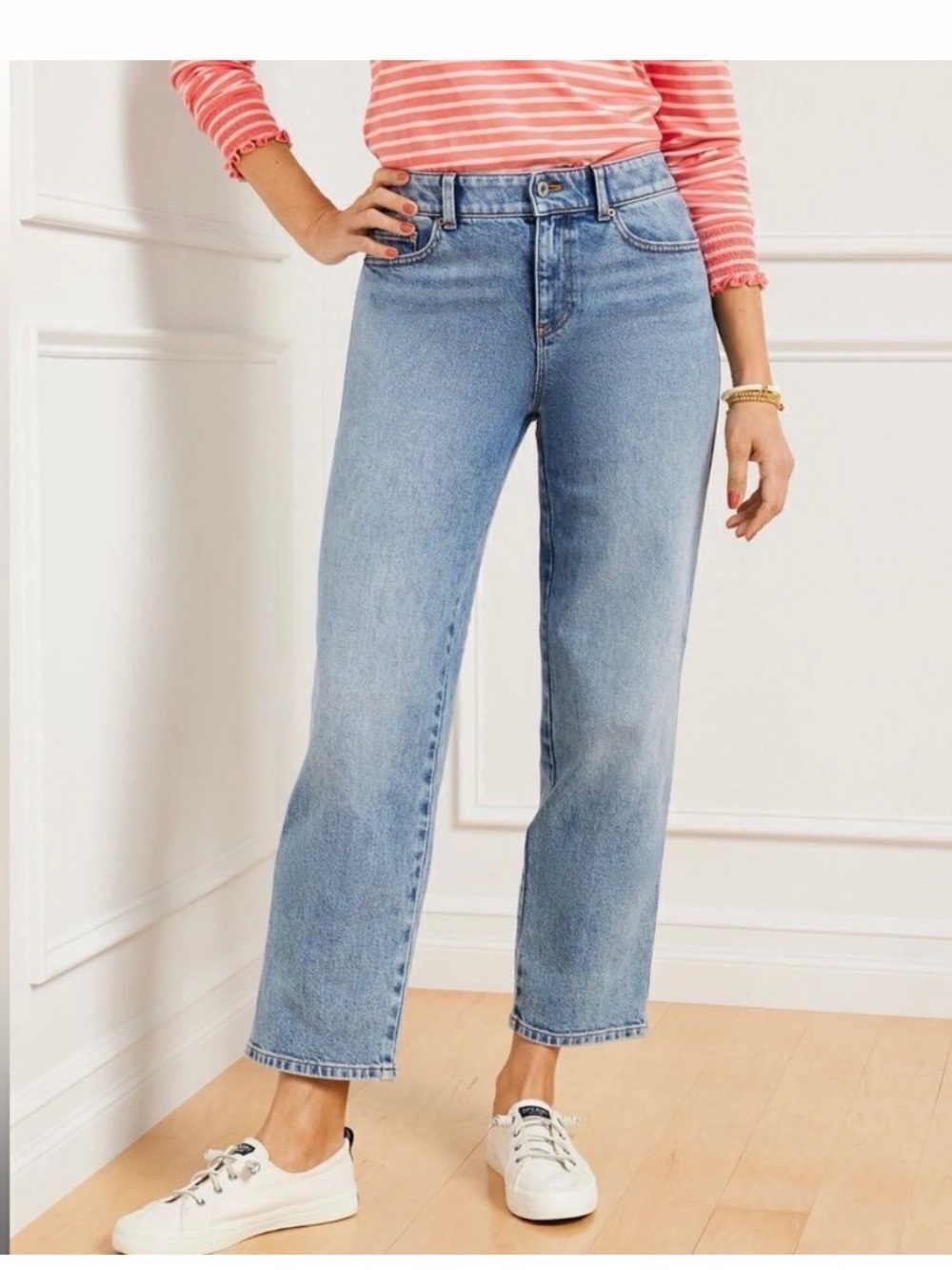 Talbots Light Blue Cropped Women's Jeans plus size denim jeans